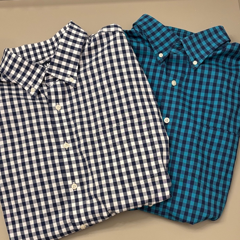 Mens Lands End Cool Max shirts. Size Large